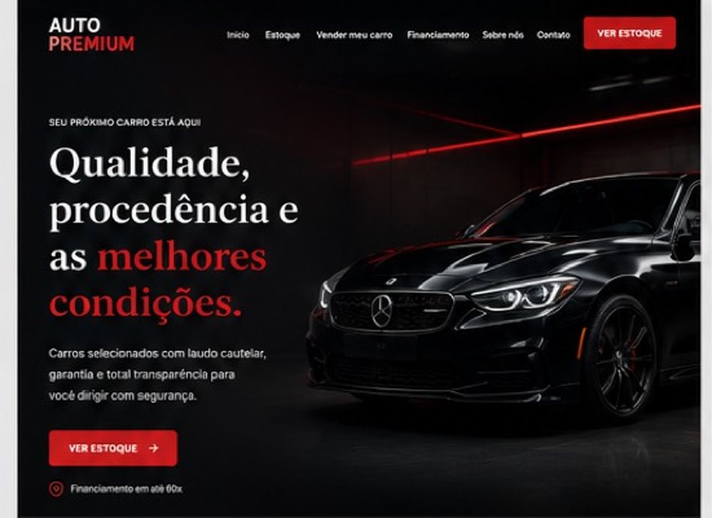 Exemplo de página criada pela Adapt Media